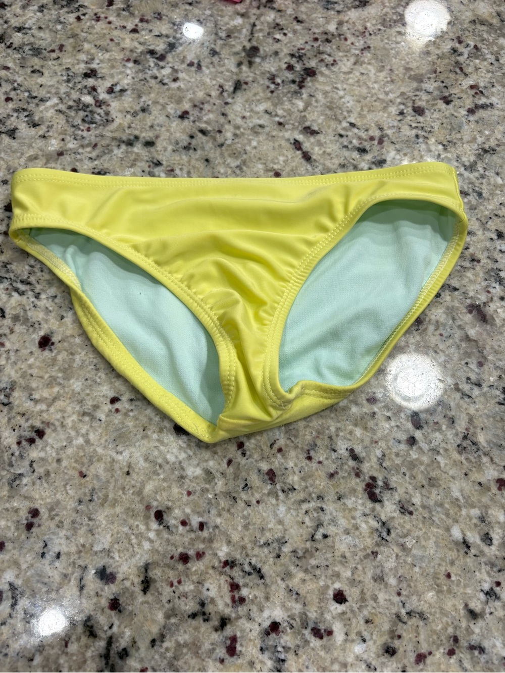 Wonder Nation bright yellow bikini swim bottoms girls medium 7/8 GUC